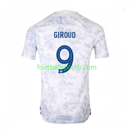 Tenue France Olivier Giroud 9 Exterieur World Cup 2022 Maillot de Foot